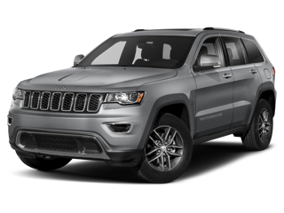 grey 2021 jeep grand cherokee front angle left view